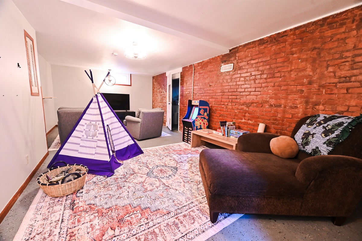 Basement playroom