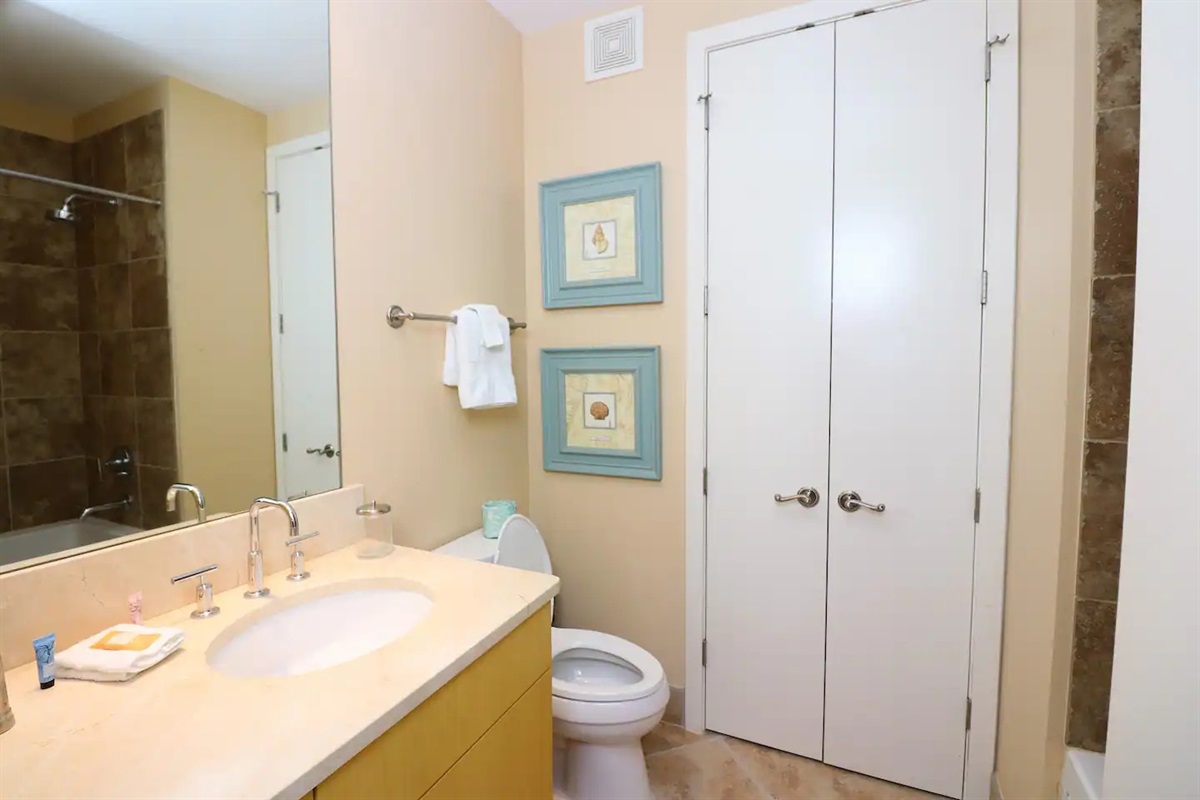 2nd bathroom with washer/dryer