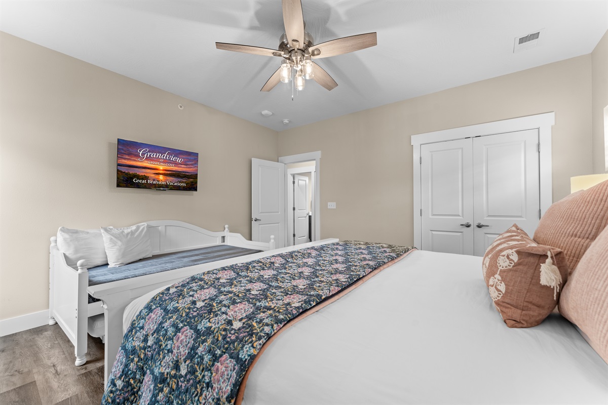 King bedroom #7 with shared bathroom