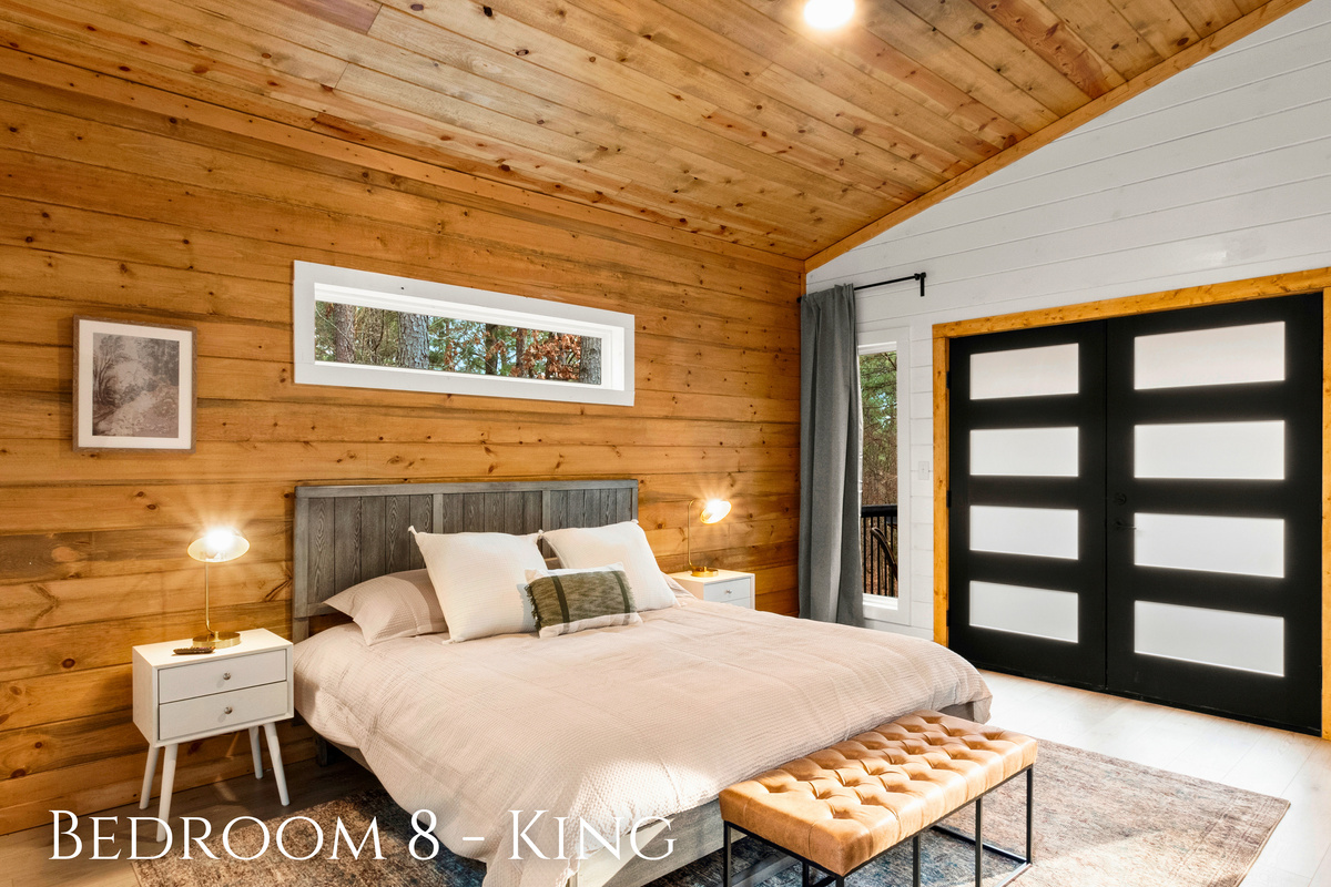 Our king bedroom is a soothing space!
