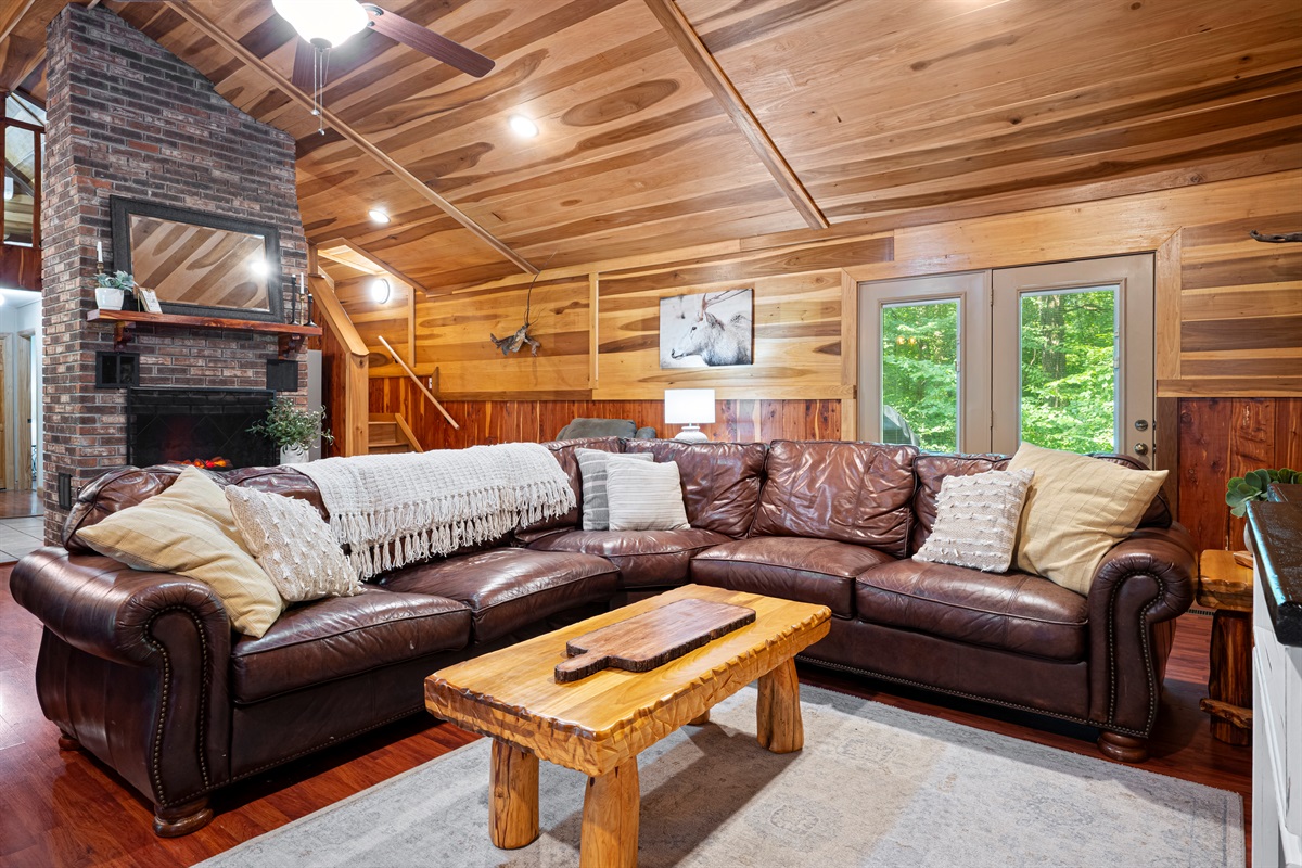 Living Room | Electric Fireplace | Sitting Area