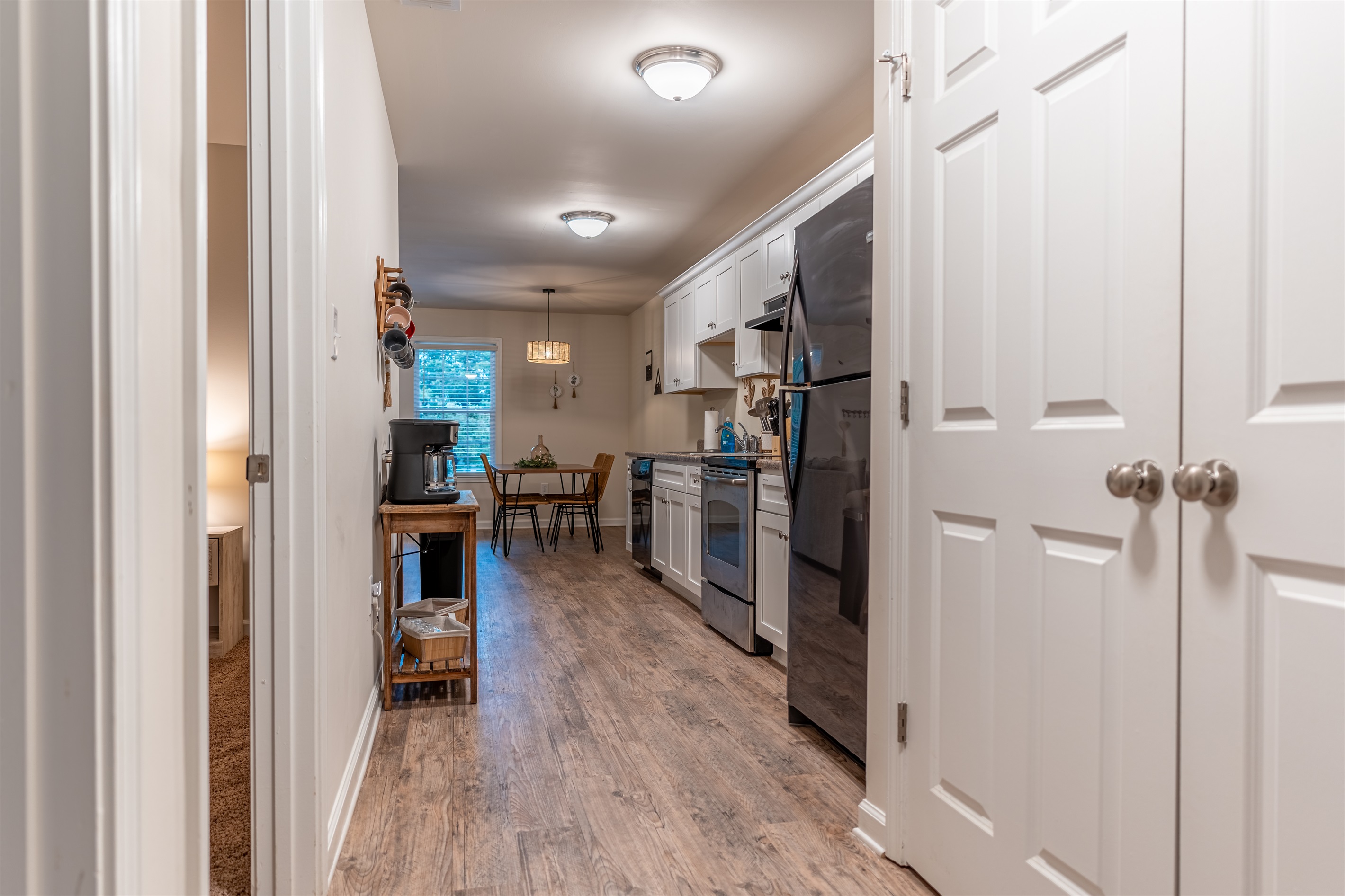 Large hall with laundry closet