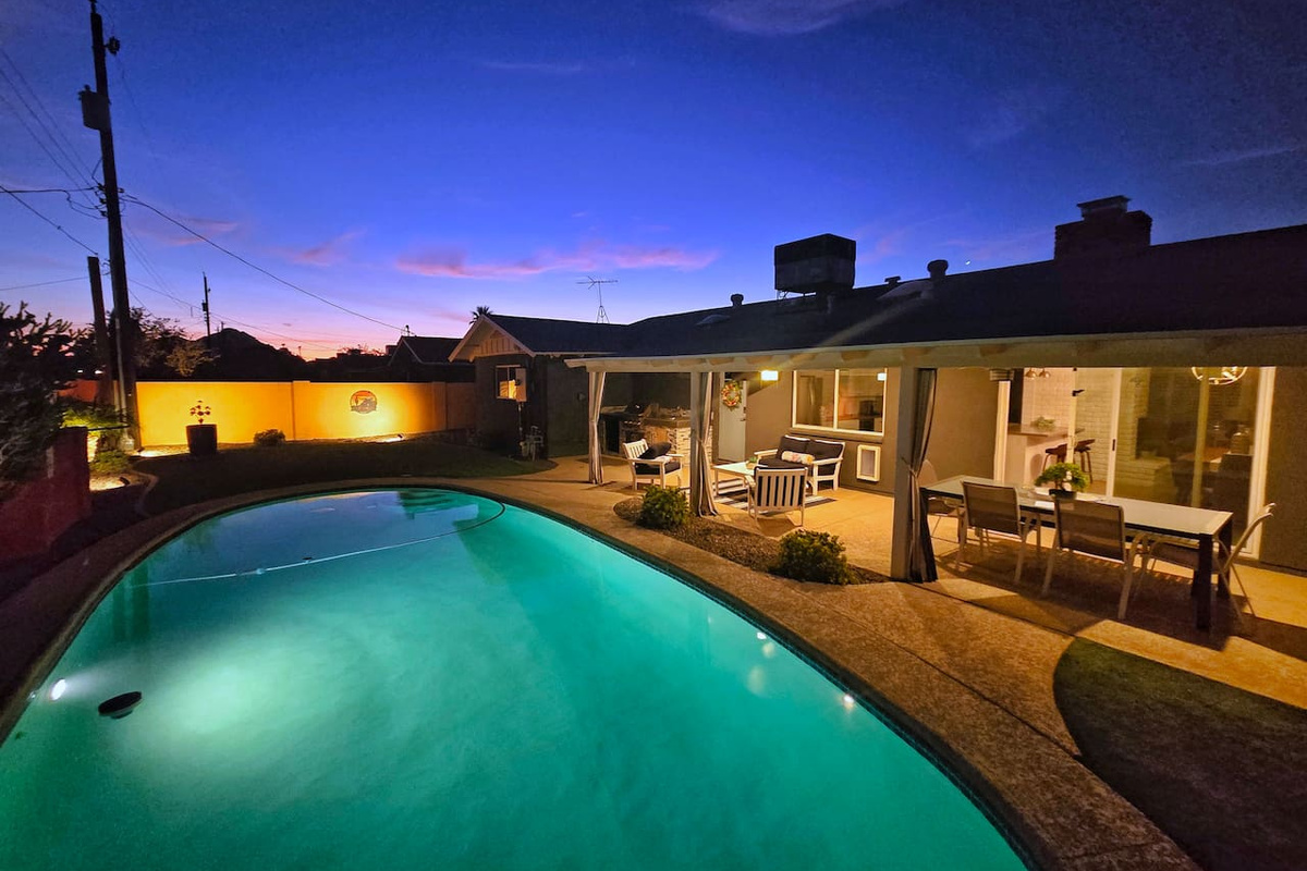 Night swimming at it's best!