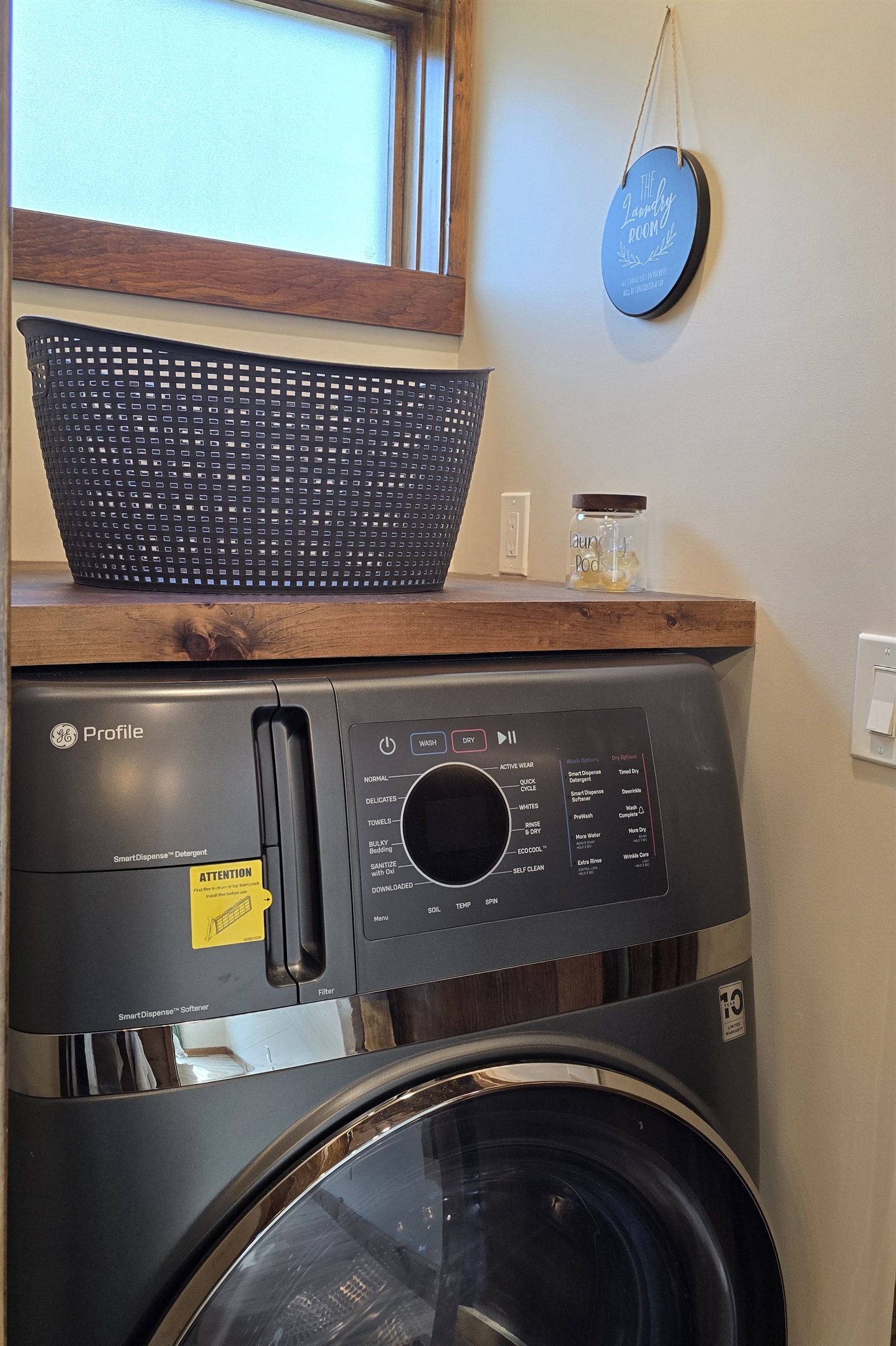 All in one laundry washer dryer unit