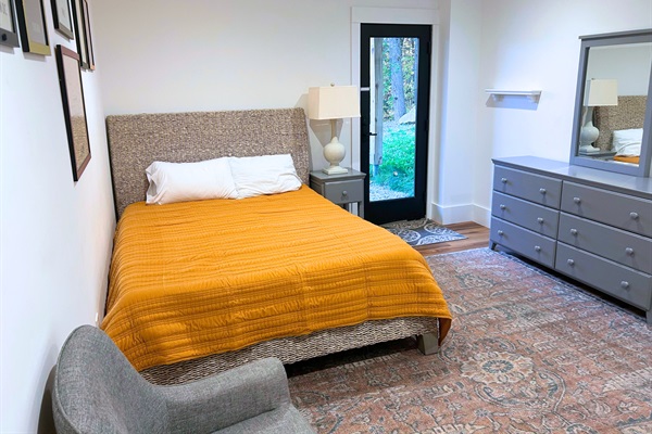 Discover extra comfort and space in our fifth bedroom, where the queen bed is perfect for accommodating additional guests with ease.