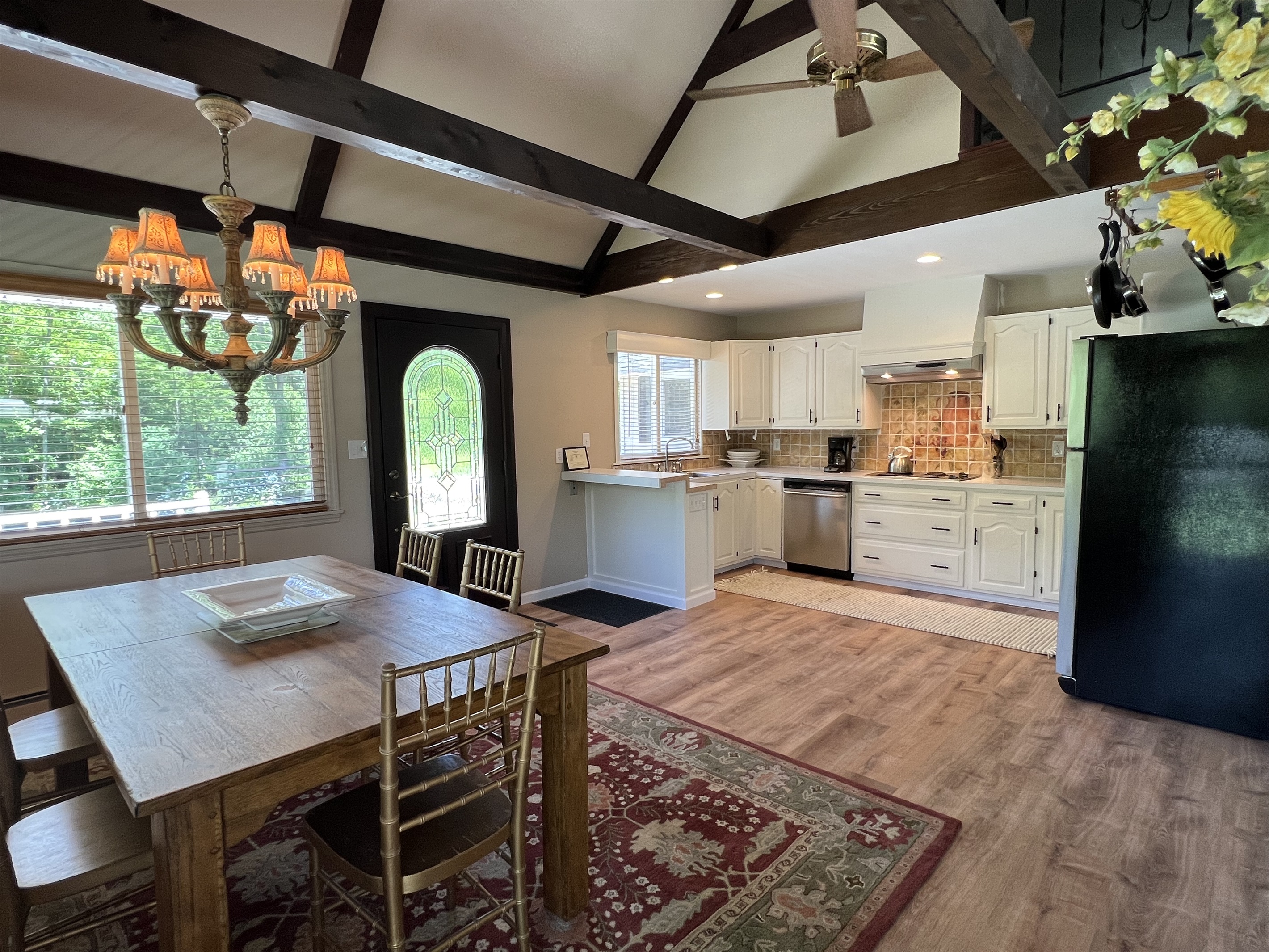 Dining and kitchen
