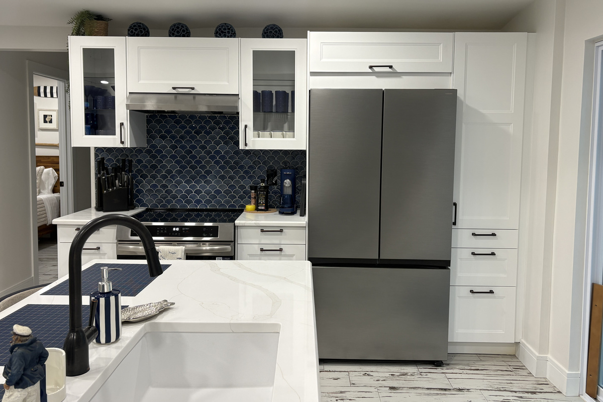 Brand new kitchen recently remodeled with all the comforts of home while on vacation