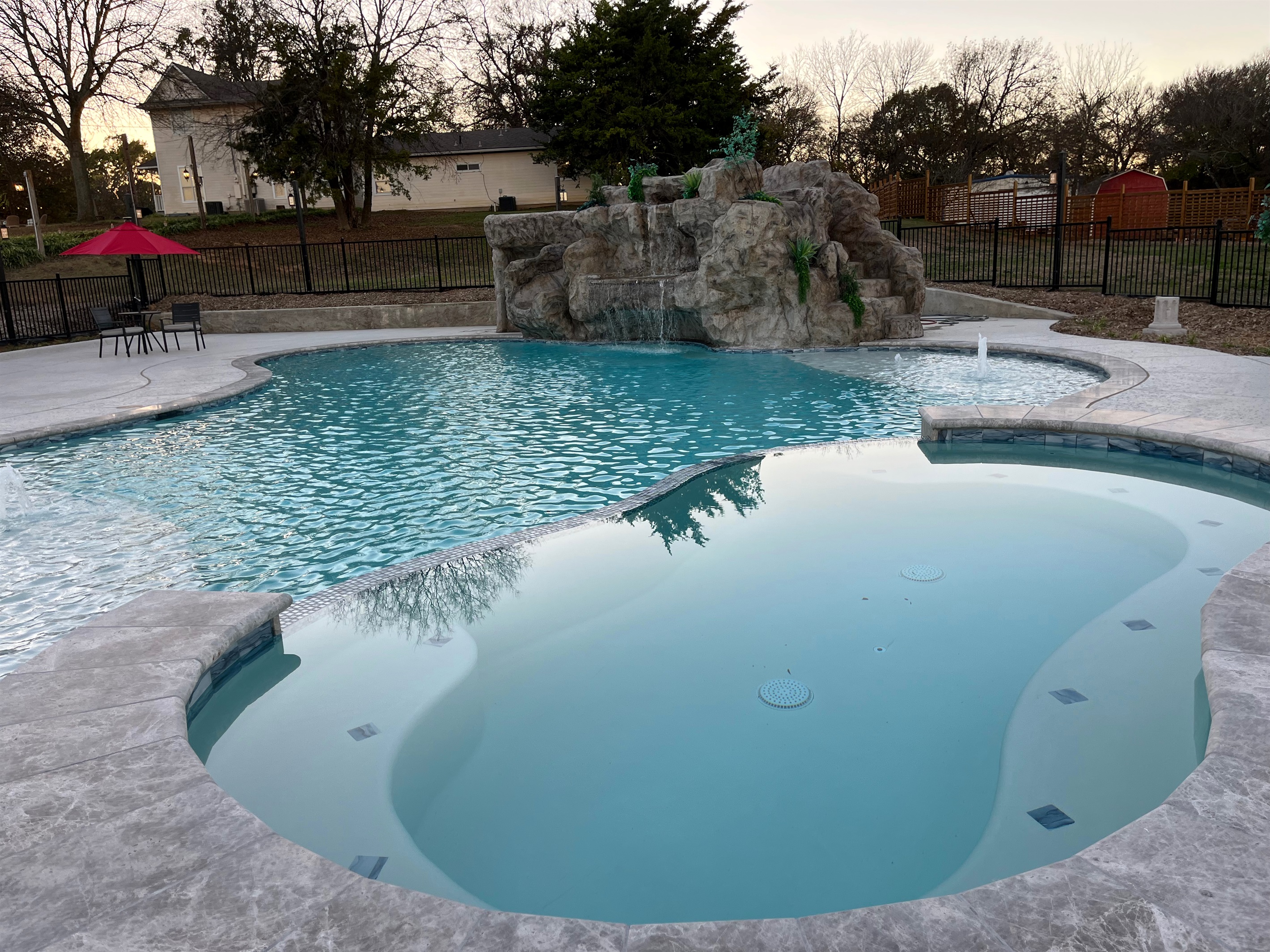 Kids call the giant hot tub "the little swimming pool"! They love it even in pool mode!