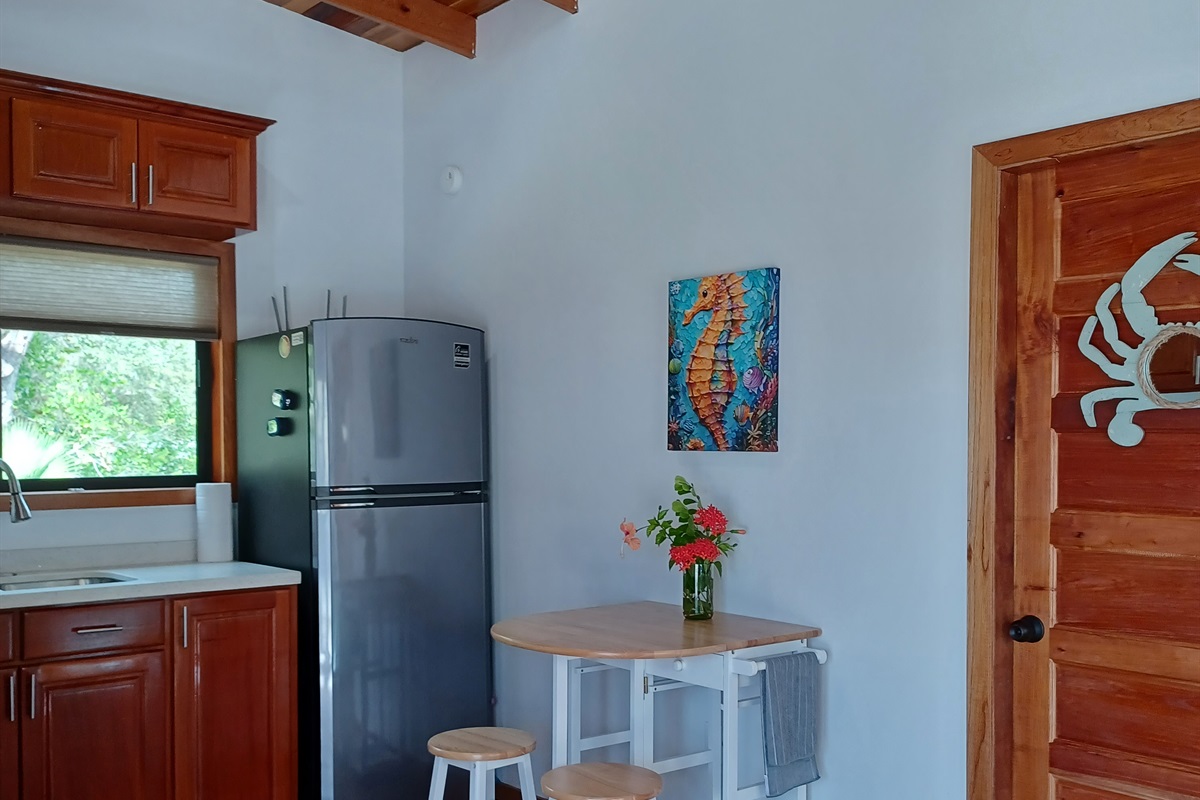 Seahorse full kitchen with fill size fridge