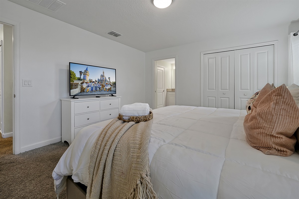 With a 41'' Smart TV