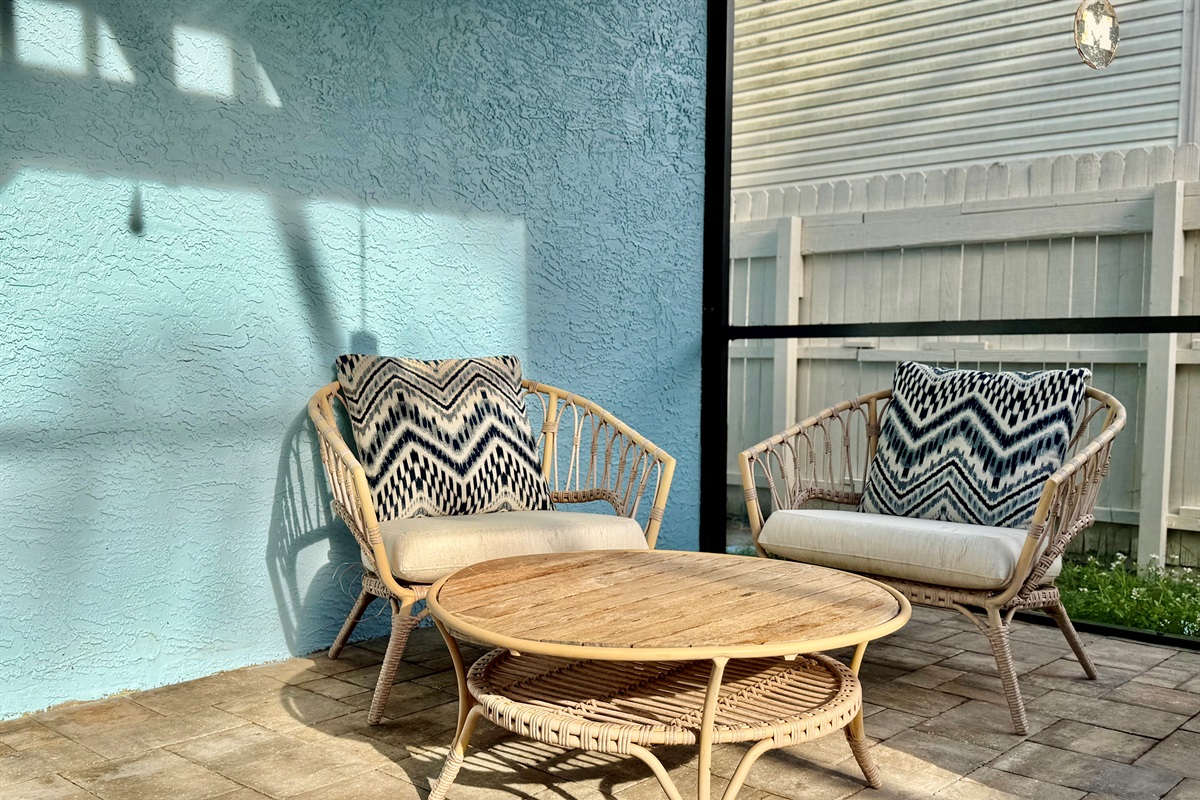 Whether you're journaling in the morning, enjoying a sunset glass of wine, or stargazing at night, this multi-use outdoor retreat adds a whole new layer of livable space to your stay.