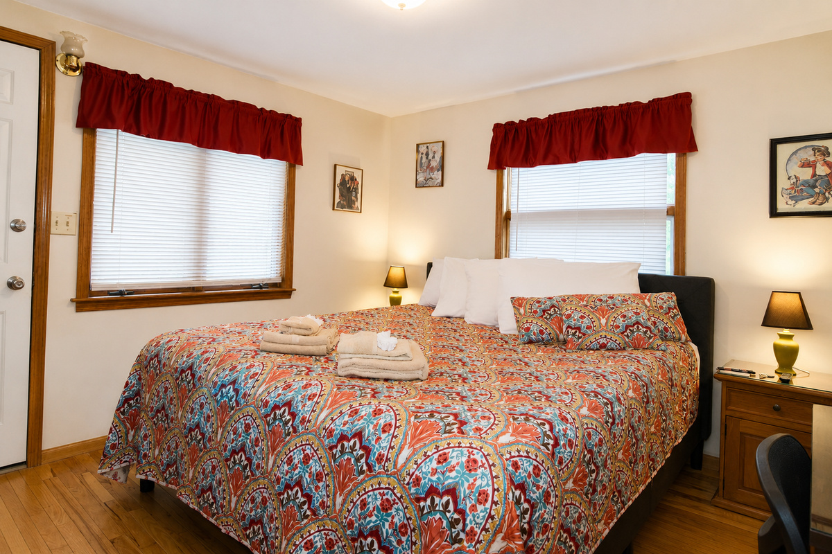 Bedroom #3 with king bed