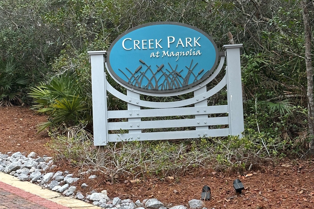  Creek Park at Magnolia offers a warm, coastal welcome—perfect for morning coffee strolls, kids riding bikes, or evening walks under the pines. The lush, quiet setting creates a peaceful retreat just steps from the pool and beach. ✨