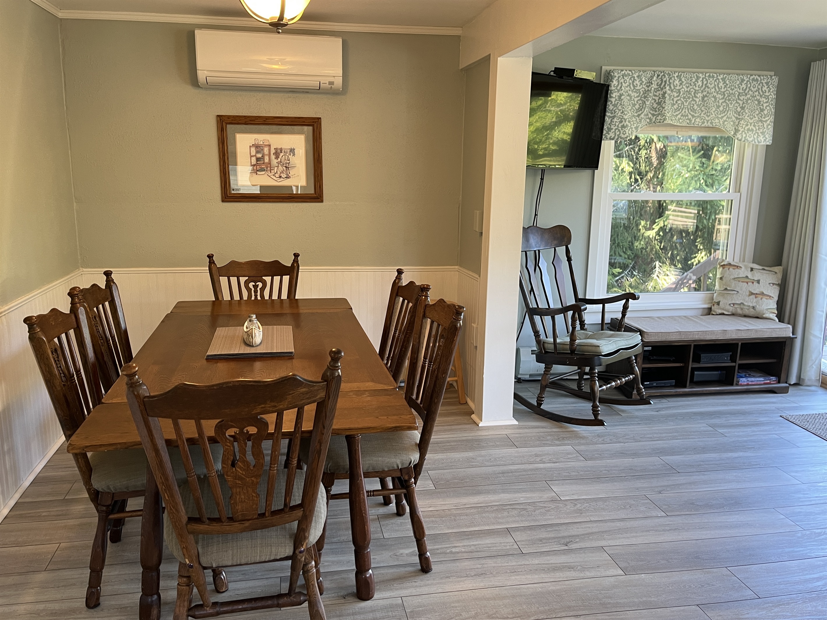 Dining and living area