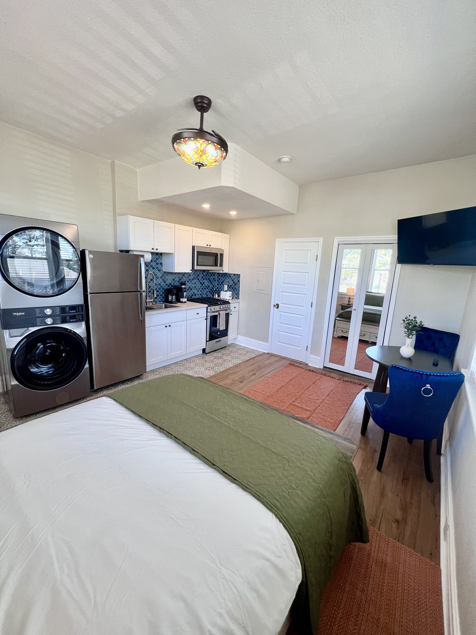 Unwind in your cozy, modern suite—the perfect private retreat for your Prescott getaway.