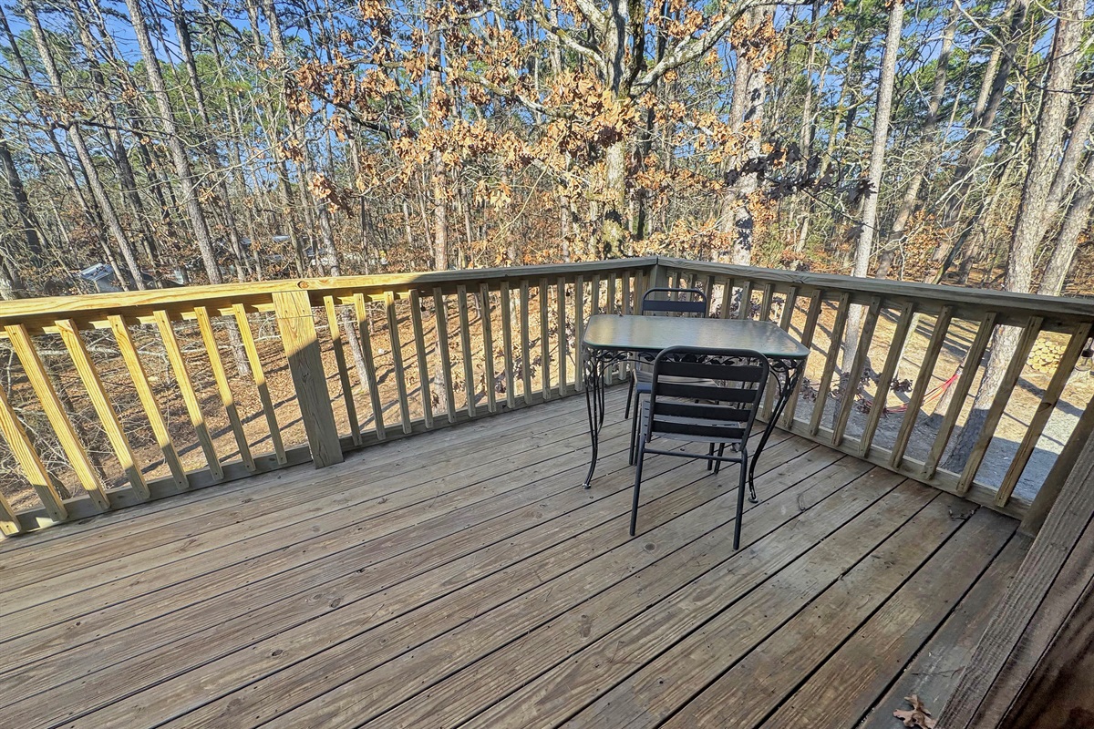 Find your zen on the upper balcony - where nature and tranquility meet.