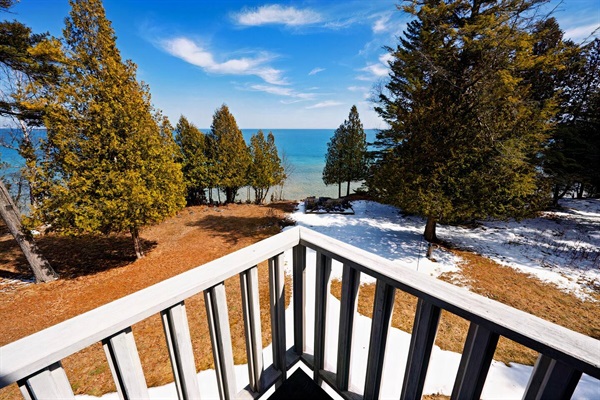 View from the loft, 2nd floor 2 person deck.