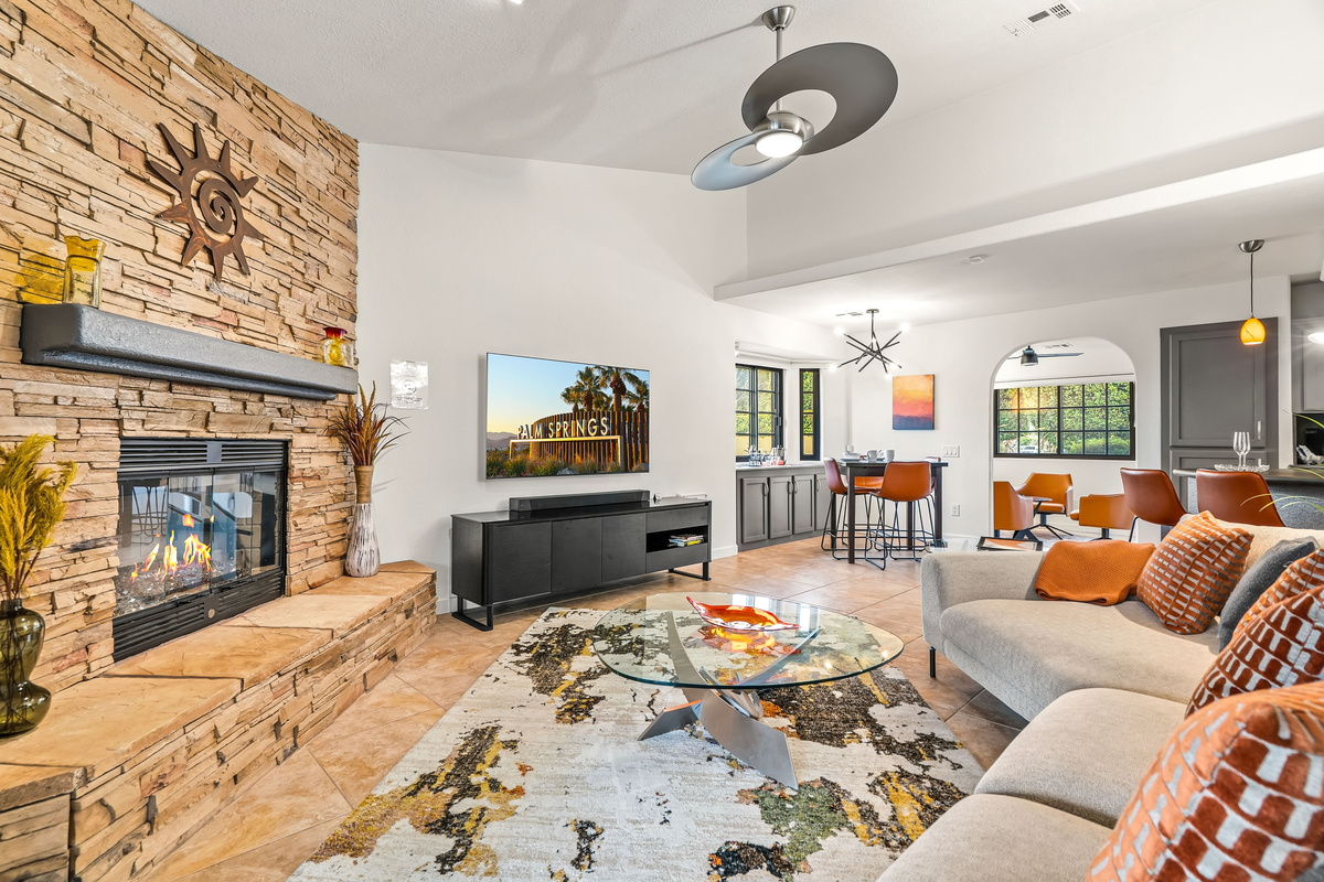 Romantic fireplace
