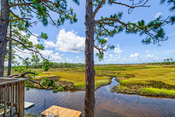 Gorgeous channel view from the dock