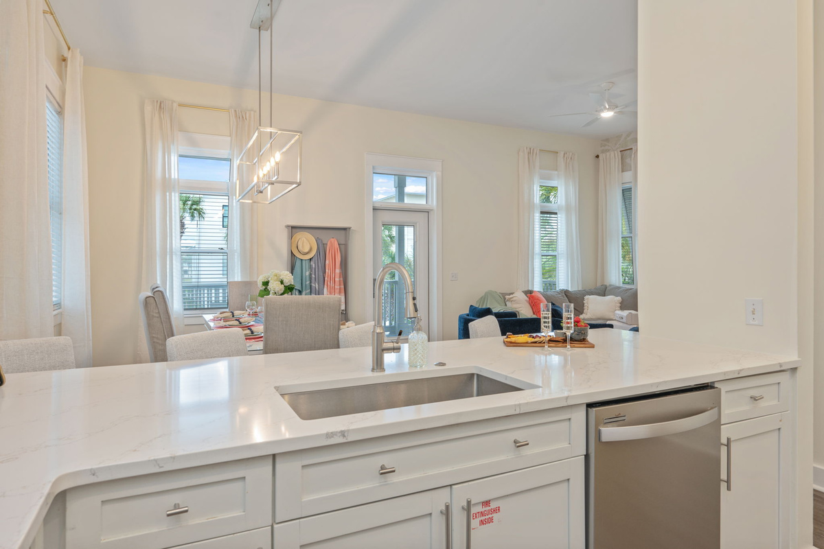 Fully stocked kitchen perfect for gatherings
