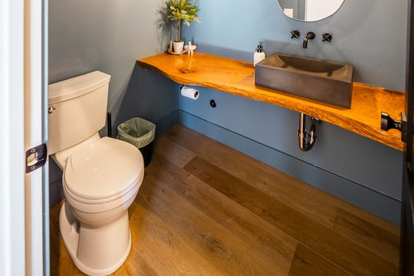 Powder Room off of the Kitchen