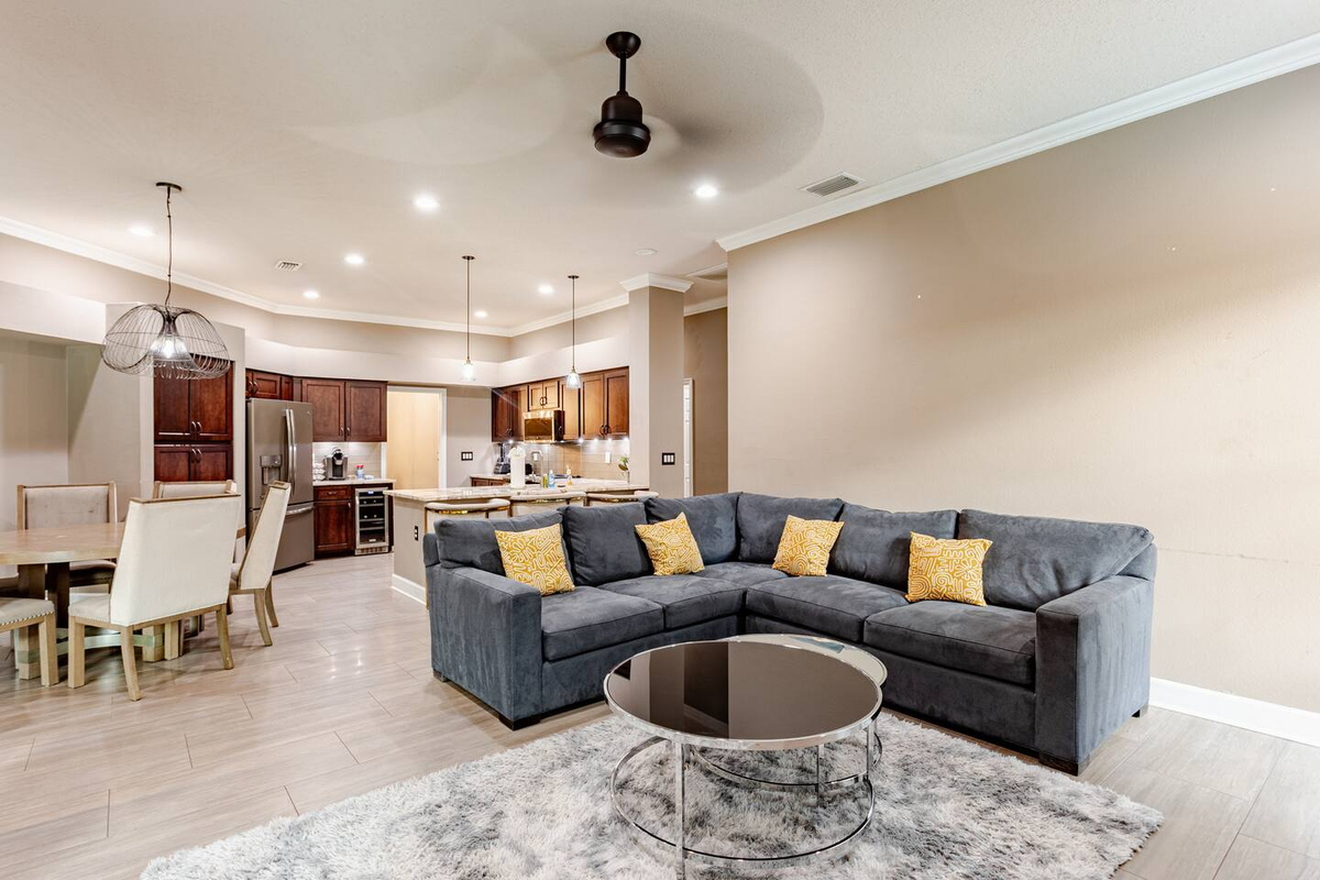 Spacious living room perfect for family gatherings.
