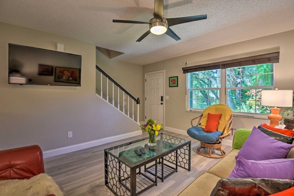 Cozy Living Room Area with Smart TV