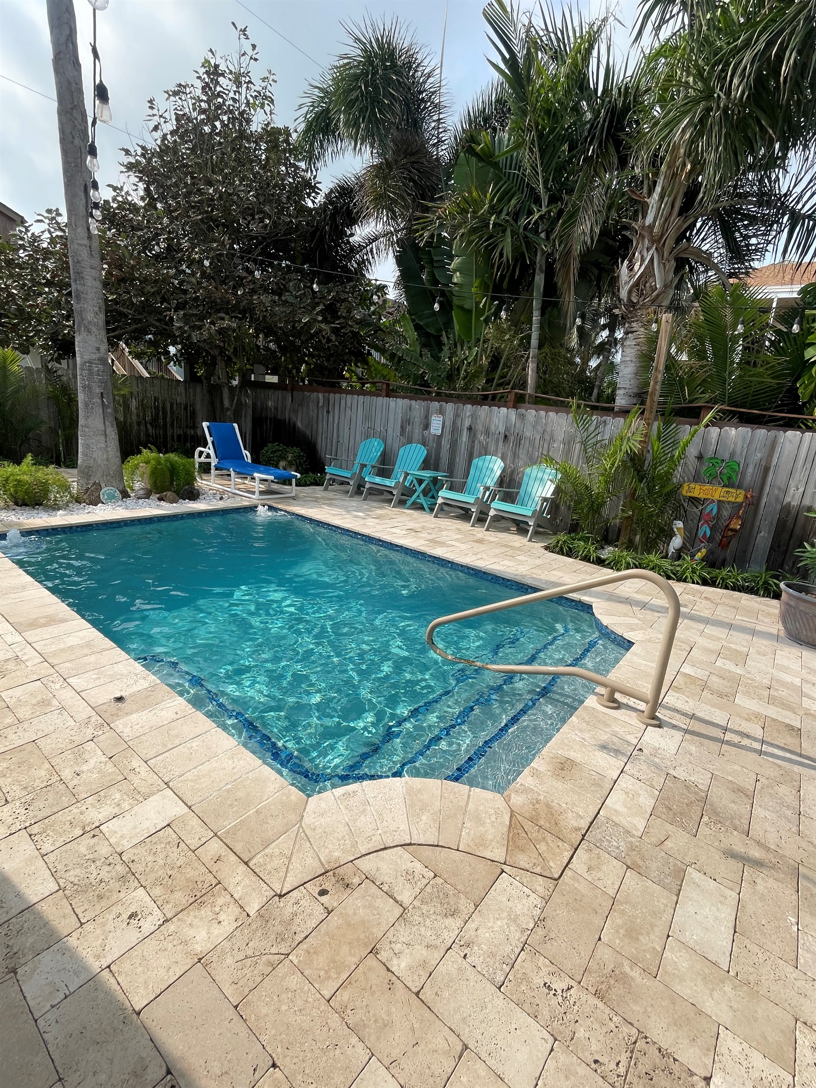 Pool and seating area