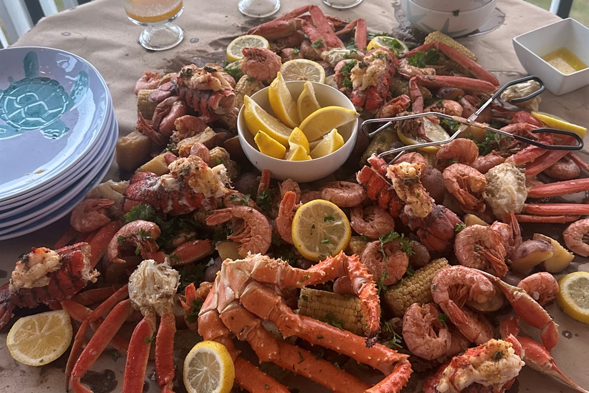 Come to the beach for fresh seafood