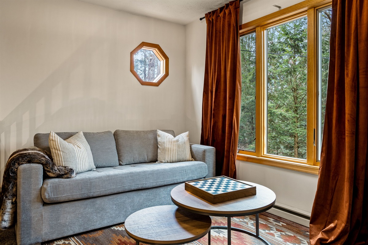 The loft sleeping sofa creates the perfect little retreat! Ideal for winding down with a movie, a good book or a restful night’s sleep