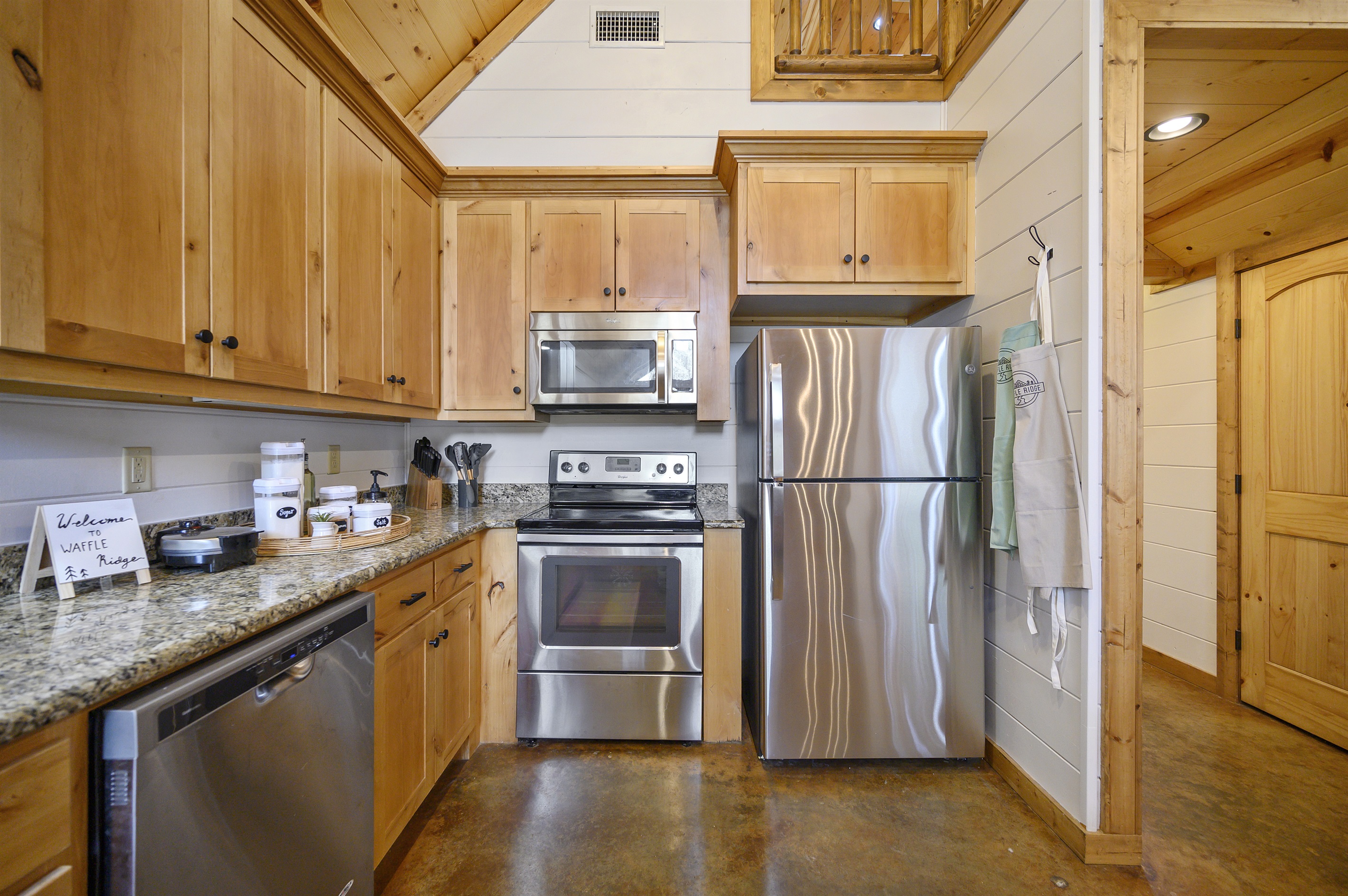 Whip up culinary delights in our modern kitchen, where every meal is a masterpiece in the making