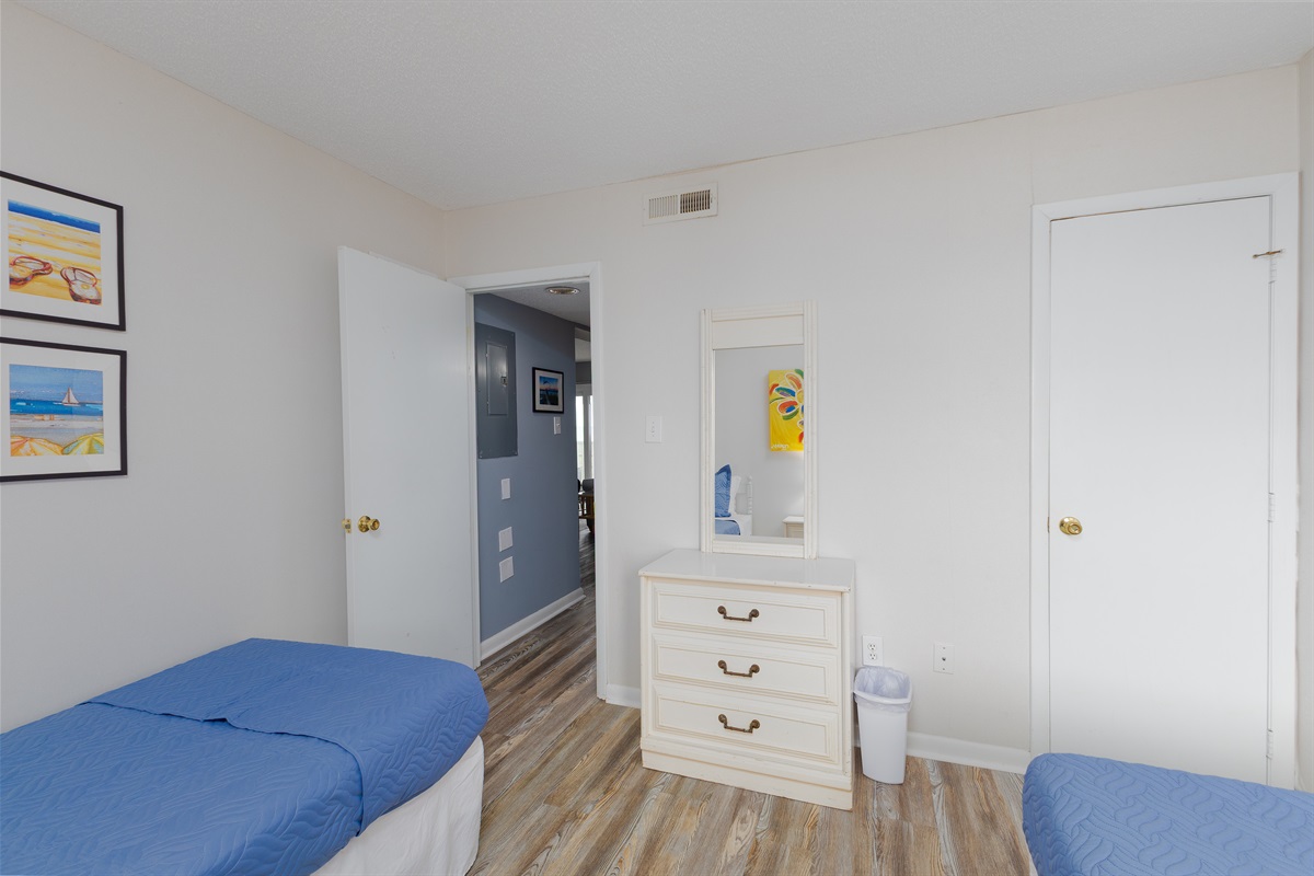 The kid's bedroom, bright and airy