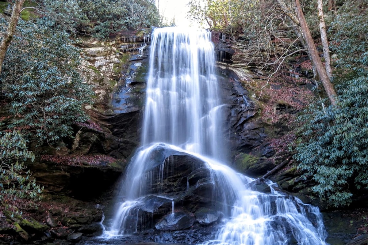 Explore waterfalls in Lake Lure and surrounding areas.