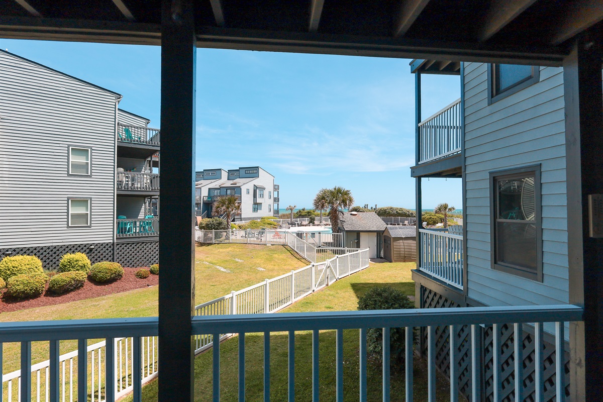 Morning coffee with a panoramic view of paradise