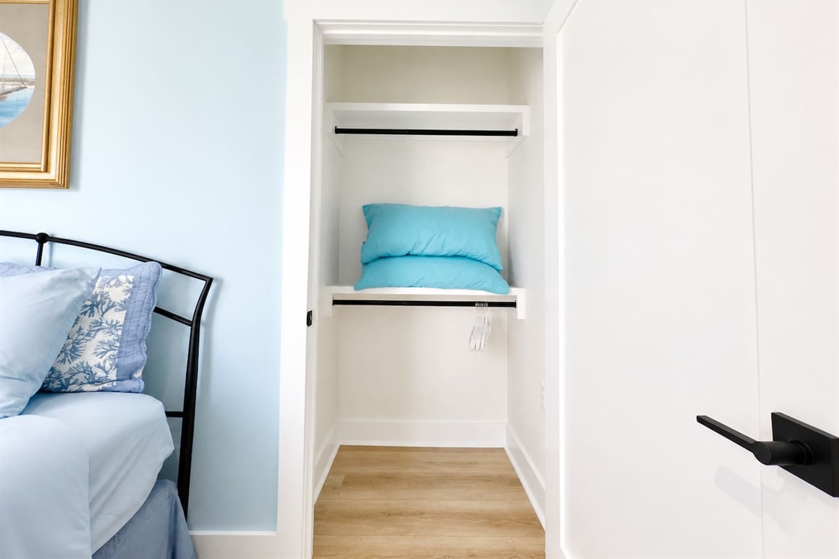 Our cozy bedroom is your perfect place to rest and recharge.