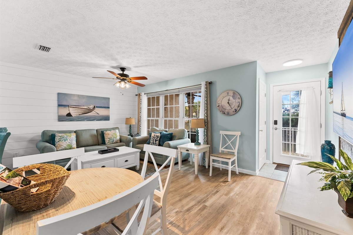 Open dining area ideal for family meals, game nights, or morning coffee.