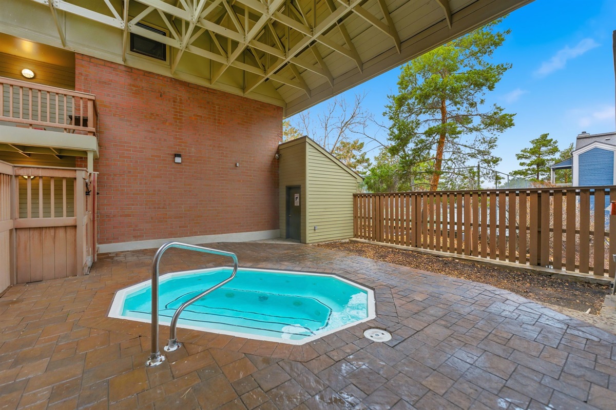 This is where your legs forgive you—hot water, steam in the air, and your condo right around the corner when you’re done.