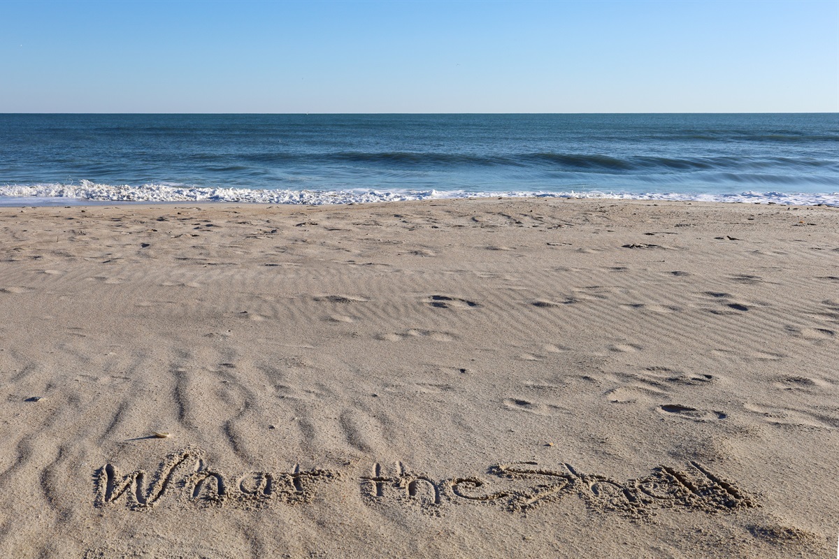 Stunning beach view!