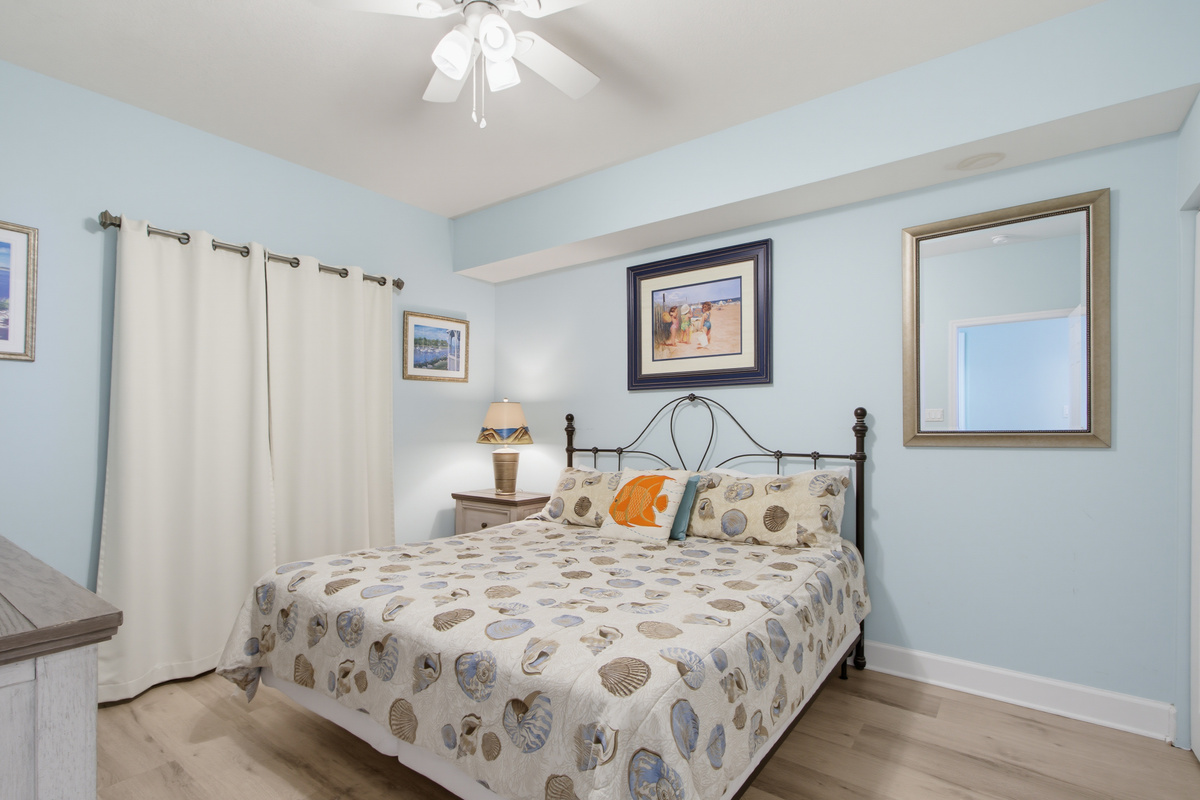Second king bedroom with a TV.