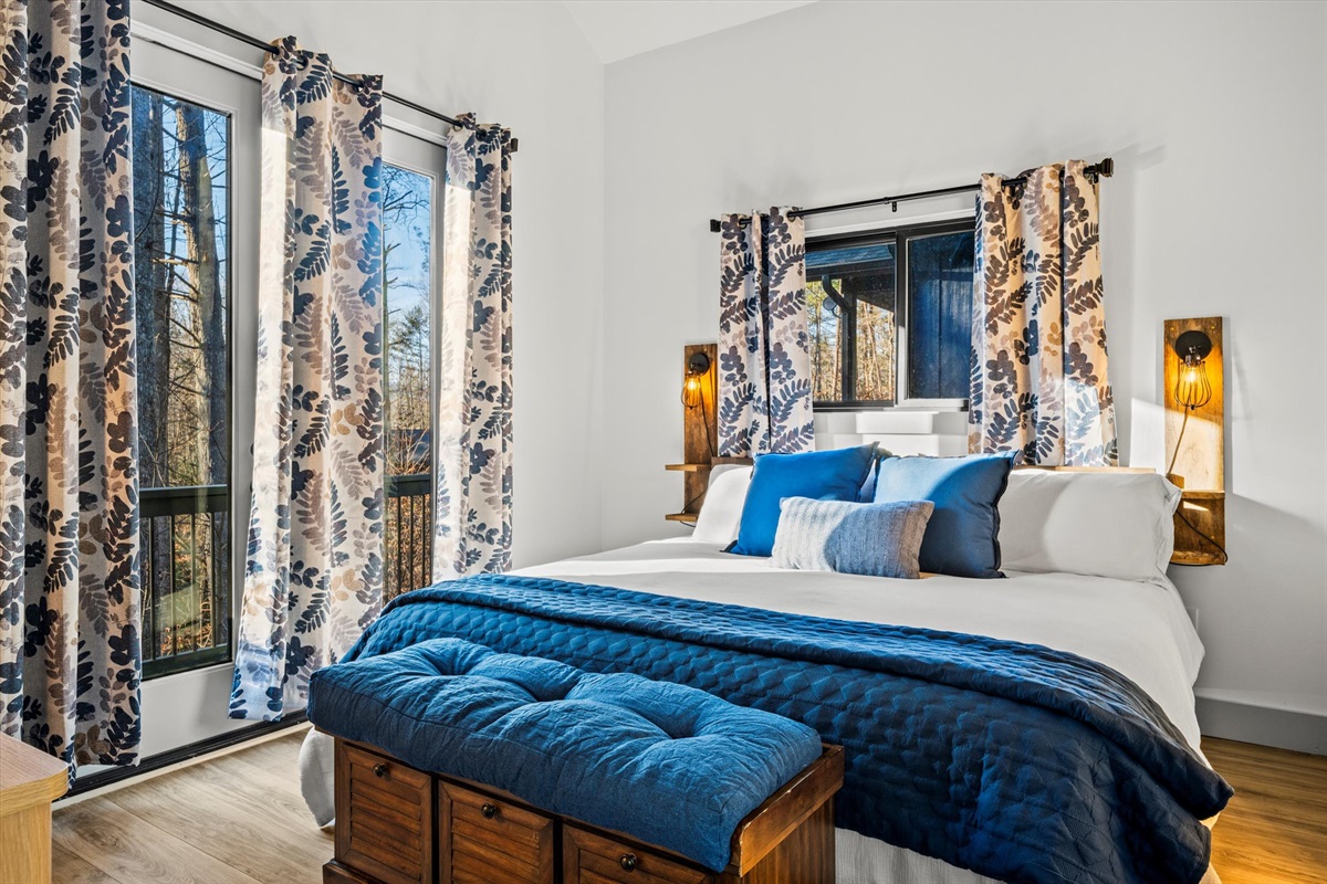 King Bed & view of bedroom