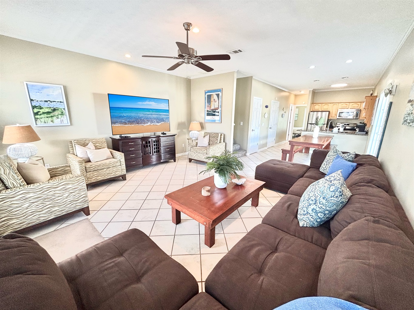 Open concept layout