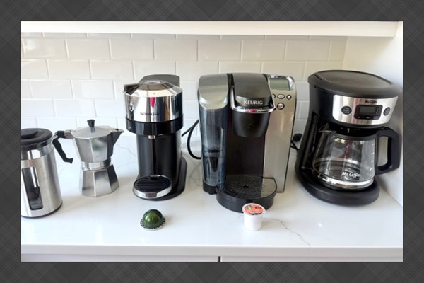 Coffee options | Cameron by the Sea | 3203 Cameron | Isle of Palms, SC | IOP Escapes