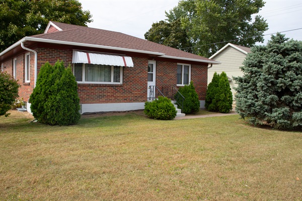 A look at the front exterior of the property.