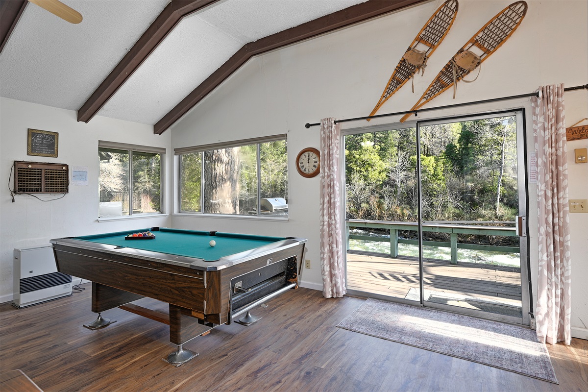 Pool table area