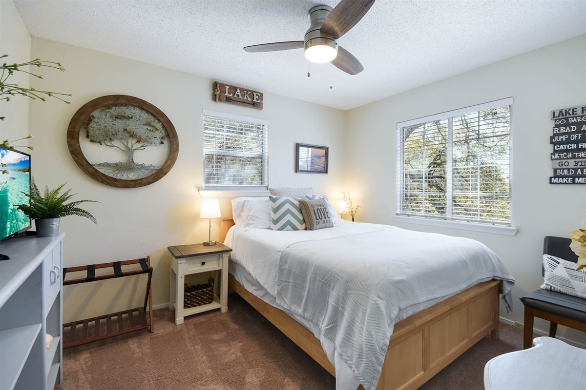 Queen Bed in Guest Bedroom