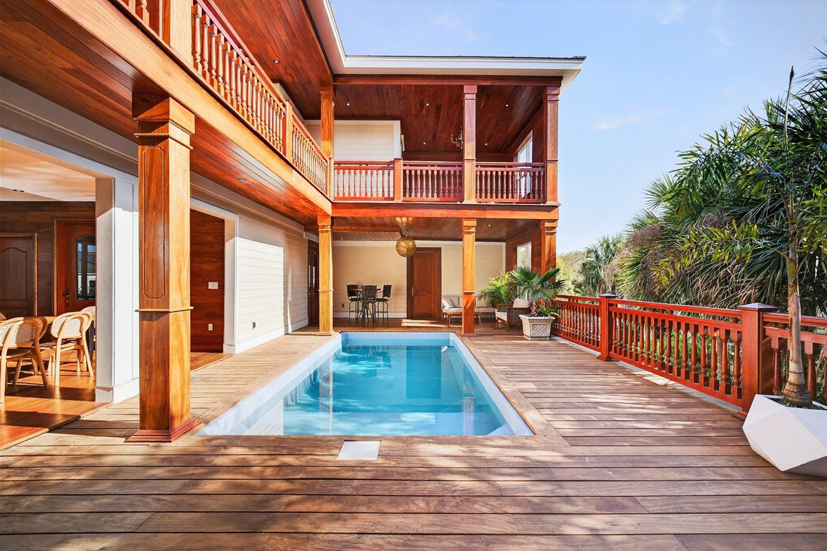 Pool Deck | Rosewood Retreat | 2605 Palm Blvd, Isle of Palms, SC | IOP Escapes