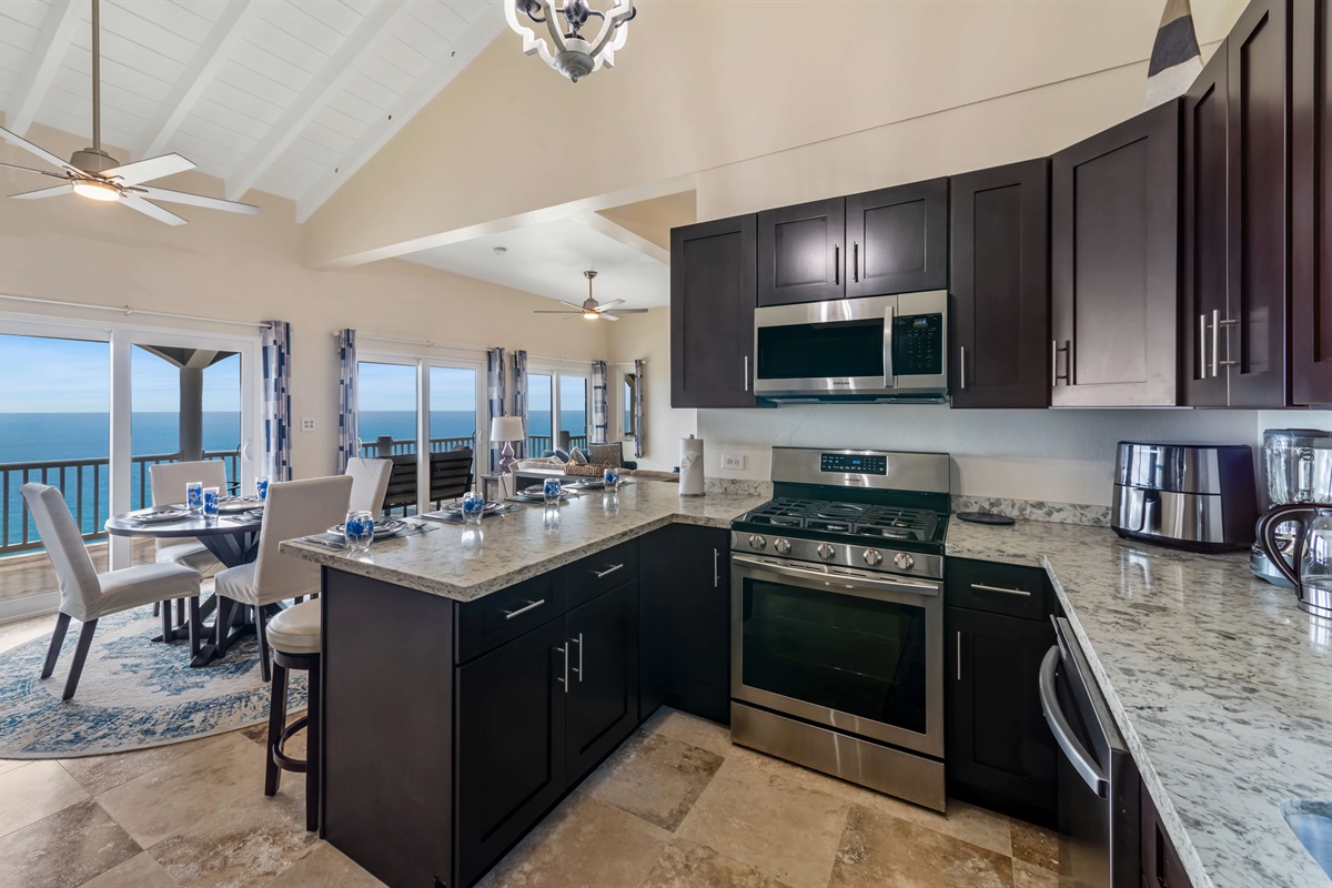 Modern kitchen design blends style and function for a great cooking experience.