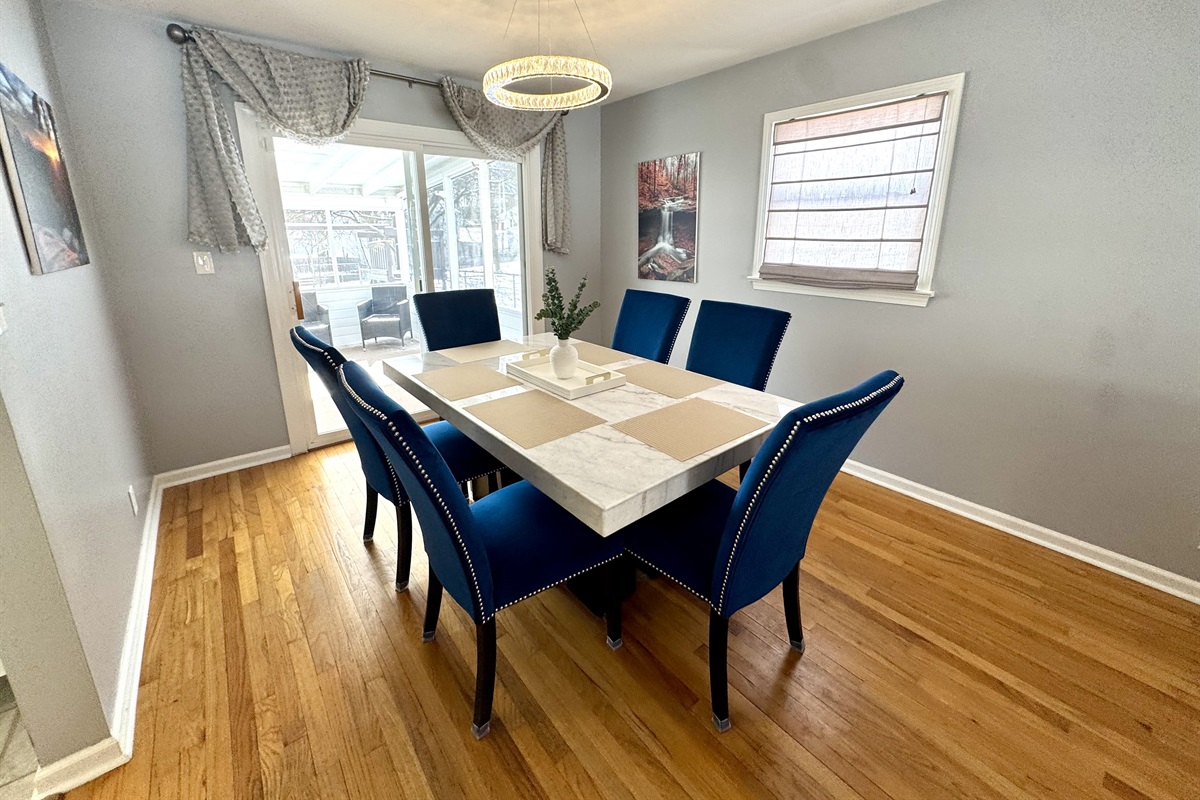 Large Dining Area for hosting Friends and Family!