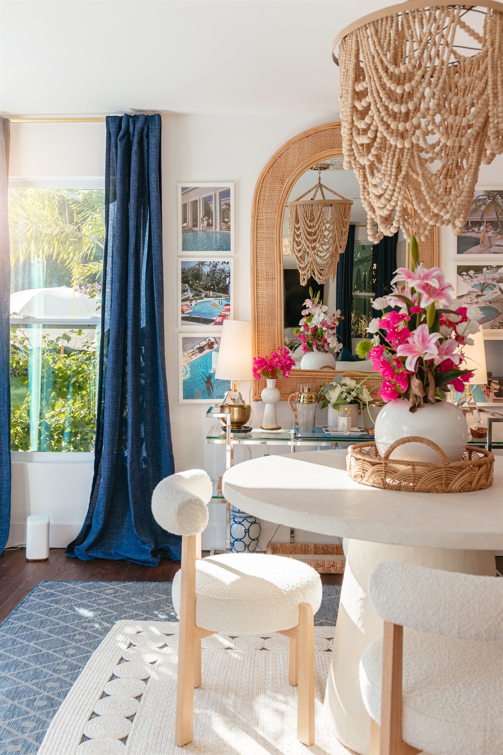 As you journey from the front of the house to the rear, a lovely, tasteful bar area awaits your visit - where many conversations and drinks can be had together.