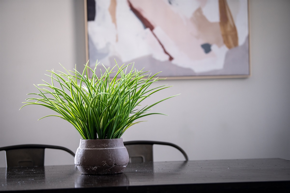 Small accents go a long way in this space. Each item has been intentionally placed to help you feel like you are home-away-from-home.